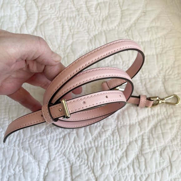Kate Spade pale pink leather satchel/crossbody purse - Picture 11 of 12